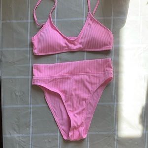 NWT Pink High Waist Bikini